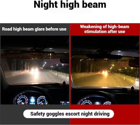 Polarized Sun Visor Extender for Car, UV400 Sun Visor Extension with Polarized Glare Protection and Side Sunshade, Anti-Glare Visor for Clearer Vision and Safe Driving -Driver Side in Saudi Arabia