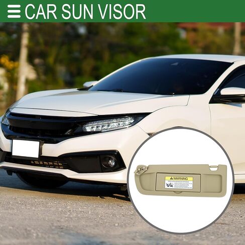 Motoforti الجانب الأيسر للسائق حاجب من الشمس للسيارة Honda Civic 2006-2008 No.83280-SNA-A01ZB نسيج زجاجي بلاستيكي كاكي كتلة ضوء الشمس in Saudi Arabia