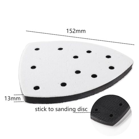 33pcs Sand Paper Mouse Sander Sandpaper 60-1500 Grits with 2pcs Detail Sander Paper Interface Pad Hook and Loop Triangle Sanding Pads with 5 Holes for 140mm Sanding Machine in Saudi Arabia