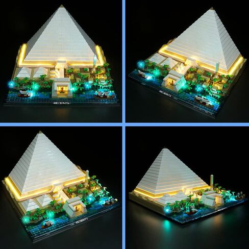 مجموعة إضاءة LED VONADO لهرم Lego العظيم 21058 ومجموعات نماذج Lego الأخرى - إضاءة ديكور المنزل بنفسك in Saudi Arabia