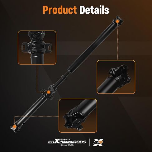 عمود محرك خلفي maXpeedingrods دعامة عمود عمود الإدارة لسيارة Toyota Tacoma 2005-2014 طاقم الكابينة/بيك أب كابينة ممتدة، V6 4.0L، 4WD، ناقل حركة أوتوماتيكي، 936-724 65-5012 3710004342، طول 66.65 بوصة in Saudi Arabia