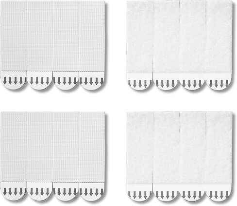 32-Pairs(64 Strips) Medium Picture Hanging Strips Heavy Duty, Hook and Loop Tape, Picture Hanger Damage Free, Water-Resistant Adhesive Strips for Frame Hanging and Christmas Decorations in Kuwait