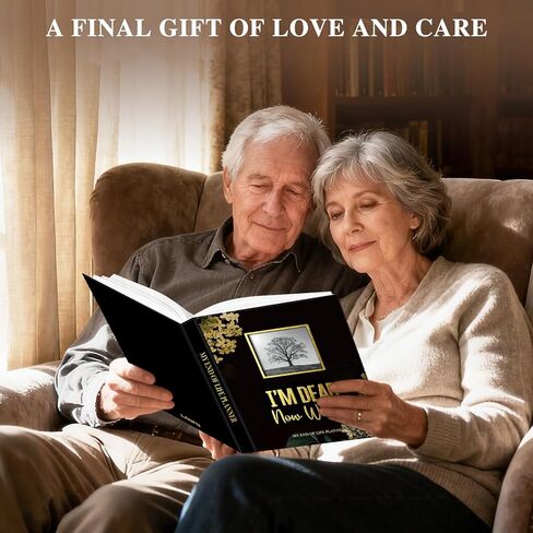 Lanpn I'm Dead, Now What Journal, End of Life Planner Death Book Organizer with Tabs, When I Die Planning Journals for Senior, Final Wishes & Financial Estate Planners, Leather Hardcover in Saudi Arabia