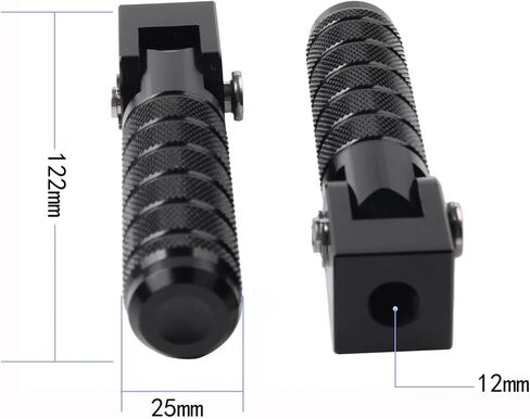 Motorcycle Foot pegs M12 2/5IN Thread Universal Pedals Folded Footrest Footpeg Motorcycles, Mopeds, Motorcycles Footpeg Motorcycles Footpeg in Kuwait