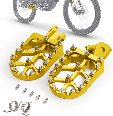 Dirt Bike Footpegs Wider Foot Pegs with Spring CNC for Surron Sur Ron LBX E-Ride Pro SS/SR/S ERide Pro SS 2.0 3.0 Electric Dirt Bike Gold in Saudi Arabia