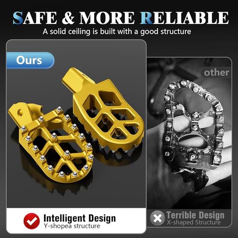 Dirt Bike Footpegs Wider Foot Pegs with Spring CNC for Surron Sur Ron LBX E-Ride Pro SS/SR/S ERide Pro SS 2.0 3.0 Electric Dirt Bike Gold in Saudi Arabia