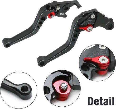 مجموعة أذرع قابض الفرامل القصيرة CB300F، بديلة لهوندا CB300FA CB400F CB400R CB500F CB500X CBR250R CBR300R CBR500R GROM MSX125 قرد 125 18-19 (أسود) in Saudi Arabia