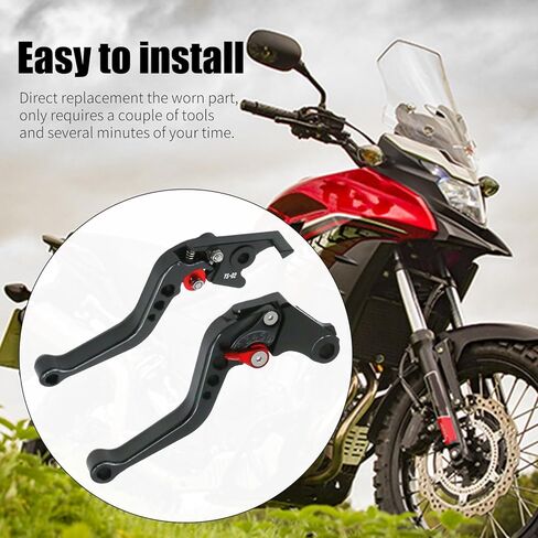مجموعة أذرع قابض الفرامل القصيرة CB300F، بديلة لهوندا CB300FA CB400F CB400R CB500F CB500X CBR250R CBR300R CBR500R GROM MSX125 قرد 125 18-19 (أسود) in Saudi Arabia