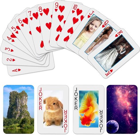 6 Photos-Custom Playing Cards, Personalized Photo Playing Cards, Boyfriend Gifts, Girlfriend Gifts (1 Decks) in Saudi Arabia