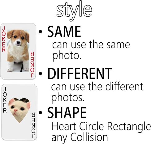 6 Photos-Custom Playing Cards, Personalized Photo Playing Cards, Boyfriend Gifts, Girlfriend Gifts (1 Decks) in Saudi Arabia