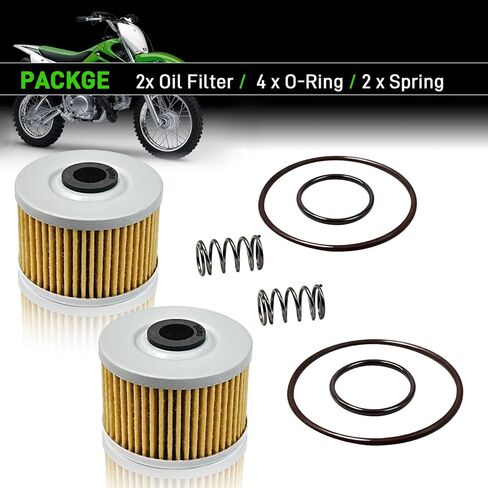 2 PCS Oil Filter Change Kit for Kawasaki KLX110 KLX110L KLX/110/110 AN110 AN112 BR125 Z125 Pro/Edition/SE Fury 125R with Suzuki DR-Z110 Motorcycle in Saudi Arabia