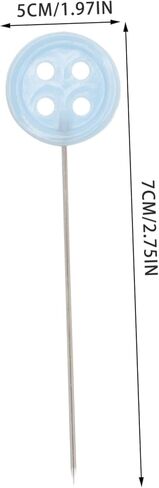 Homoyoyo 100Pcs Flat Head Pins for Sewing Crafting Quilting Durable Straight Needle Pins for Decoration for Dressmakers DIY Projects in Saudi Arabia