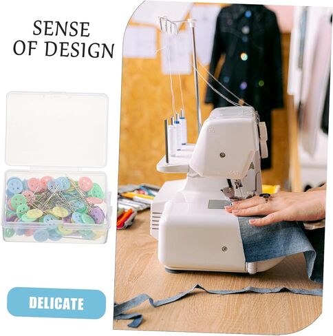 Homoyoyo 100Pcs Flat Head Pins for Sewing Crafting Quilting Durable Straight Needle Pins for Decoration for Dressmakers DIY Projects in Saudi Arabia