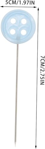 jojofuny 100Pcs Flat Head Sewing Pins with Button Heads Straight Quilting Needles for Crafting Dressmaking and DIY Projects Easy to Use and Store for Decoration in Saudi Arabia