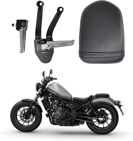 Motorcycle Rear Passenger Seat & Footpegs Kit for Honda Rebel CMX300 CMX500 Accessories - Fit Rebel 300 500 2017-2024 in Saudi Arabia
