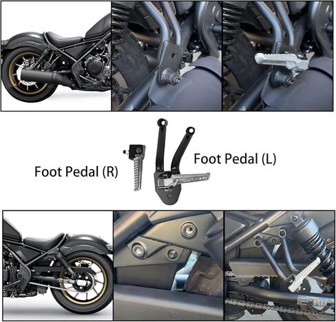 Motorcycle Rear Passenger Seat & Footpegs Kit for Honda Rebel CMX300 CMX500 Accessories - Fit Rebel 300 500 2017-2024 in Saudi Arabia