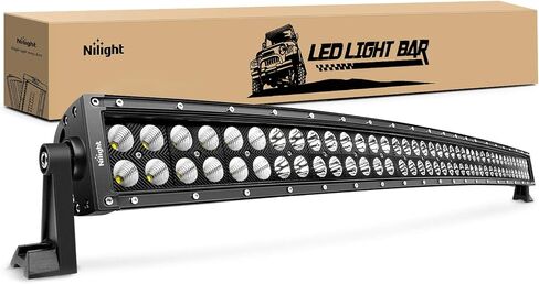 Nilight - NI07B-120W 22 بوصة 120 واط LED شريط إضاءة فيضان بقعة كومبو أضواء القيادة مصباح الضباب على الطرق الوعرة أضواء LED لسيارات الدفع الرباعي ATV Truck 4x4 Boat، ضمان لمدة عامين in Kuwait