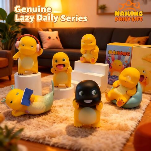 Nailong Figures, Funny Daily Series Collectible Figures, Yellow Cute Office Desk Decor, 4.1-7.3cm Height Mini Figurine (Funny face) in Saudi Arabia