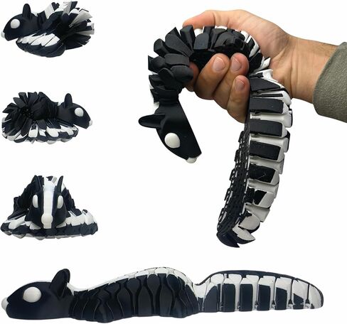 السنجاب بحجم المكتب HyperFlexi™ — لعبة مكتبية تنفيذية — ملمس السنجاب الحقيقي، شبكة بريد متسلسلة مفصلية، حركة لمسية — مطبوعة ثلاثية الأبعاد — Skunk Prints LLC (بني) in Saudi Arabia