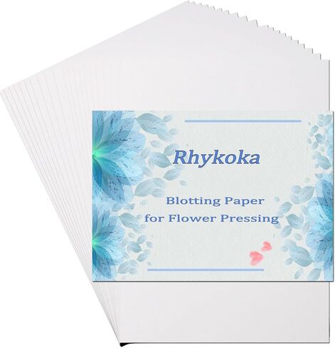 ورق نشاف لضغط الزهور، 20 ورقة مقاس 20 × 26 سم (10.23 × 7.87 بوصة) ورق ضغط زهور كبير، عشبي عالي الامتصاص وقابل لإعادة الاستخدام in Kuwait