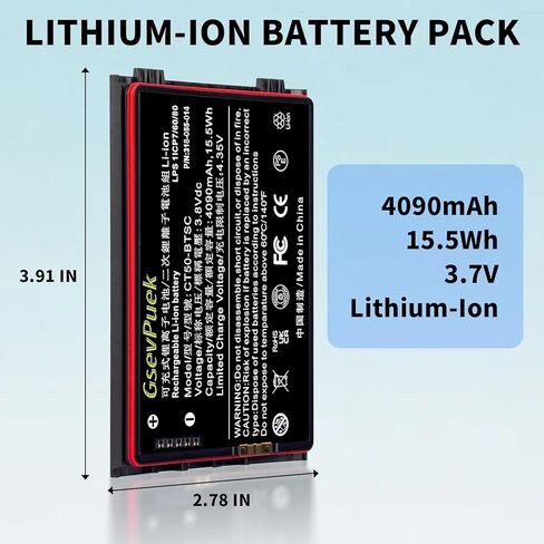 بطارية بديلة لـ CT45 CT45XP CT40XP CT40، والتكوينات مع زر مزلاج البطارية المعدنية، والماسح الضوئي CT45P CT45XP CT45-LIN-G. يناسب الجزء رقم CT50-BTSC 318-055-014 318-055-015,4090 مللي أمبير في الساعة ليثيوم أيون. in Saudi Arabia