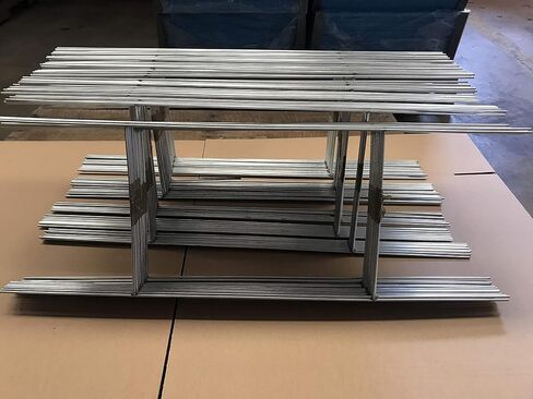 100 Metal Wire Stakes 30'', Pack of 100 Stake Double H-Frame 10x30 inch x 9 Gauge Galvanized Wire, use with Corrugated Sign 4 mm or 5mm, Signs Stake 30'' Tall 10'' Wide (Pkg100Stake30'') in Saudi Arabia