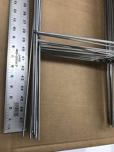 100 Metal Wire Stakes 30'', Pack of 100 Stake Double H-Frame 10x30 inch x 9 Gauge Galvanized Wire, use with Corrugated Sign 4 mm or 5mm, Signs Stake 30'' Tall 10'' Wide (Pkg100Stake30'') in Saudi Arabia