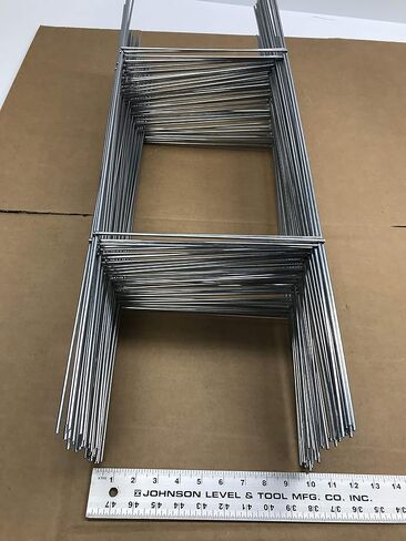 100 Metal Wire Stakes 30'', Pack of 100 Stake Double H-Frame 10x30 inch x 9 Gauge Galvanized Wire, use with Corrugated Sign 4 mm or 5mm, Signs Stake 30'' Tall 10'' Wide (Pkg100Stake30'') in Saudi Arabia