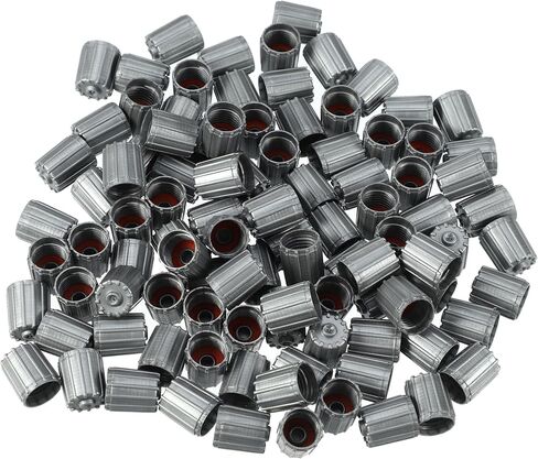 Motoforti Universal Tire Valve Stem Caps Valve Stem Covers for Car SUV Bike Trucks Motorcycles, 12mm, Plastic, Gray, 100pcs in Saudi Arabia