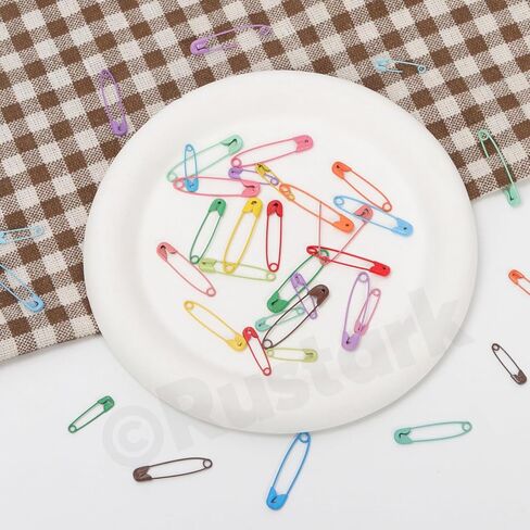 495Pcs 3 Sizes Colored Safety Pins Assortment Kit Small Safety Pin Mini Safety Pins Clothing Tag Pin Rimming Fastening Clip Button for Clothes Name Tags DIY Crafting in Saudi Arabia