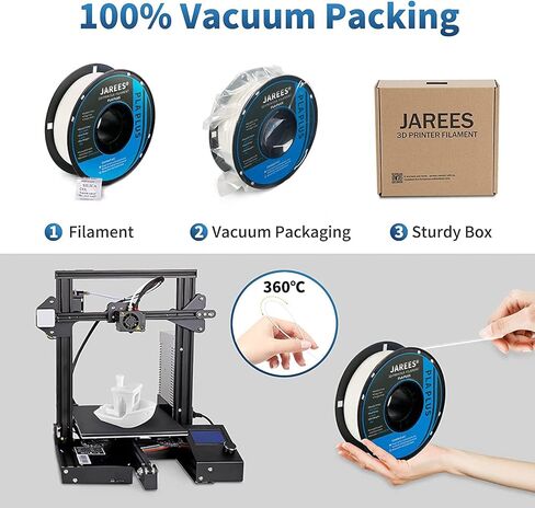 خيوط PETG 1.75 مم للطابعة ثلاثية الأبعاد، مستهلكة تشبه المعدن 1 كجم (2.2 رطل) 1 بكرة، خيوط طابعة ثلاثية الأبعاد PETG بلمسة نهائية معدنية، دقة الأبعاد +/- 0.03 مم، فضي معدني in Kuwait