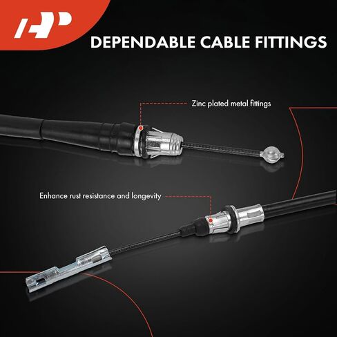 A-Premium Rear Driver Side Parking Brake Cable Assembly Compatible with Chevrolet and GMC Models: Astro 1996-2002, Safari 1996-2002 - Replace# 15711783 in Saudi Arabia