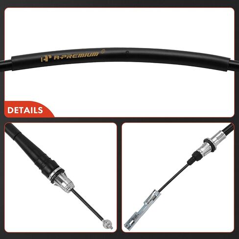 A-Premium Rear Driver Side Parking Brake Cable Assembly Compatible with Chevrolet and GMC Models: Astro 1996-2002, Safari 1996-2002 - Replace# 15711783 in Saudi Arabia
