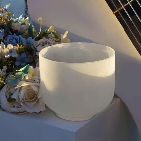 TOPFUND Artificial Leather Heavy Duty Crystal Singing Bowl Carrying Case 8 inch with Sponge Padded Sleeve 6" in Saudi Arabia