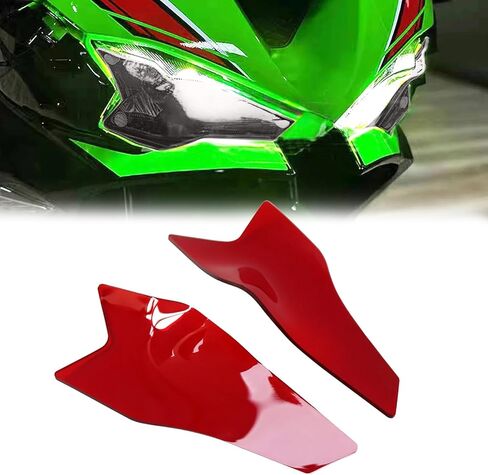 For ZX6R ZX-6R zx6r zx-6r 2025 2024 modified headlight protection film eye protection color changing film headlight protective cover motorcycle accessories (Red) in Saudi Arabia