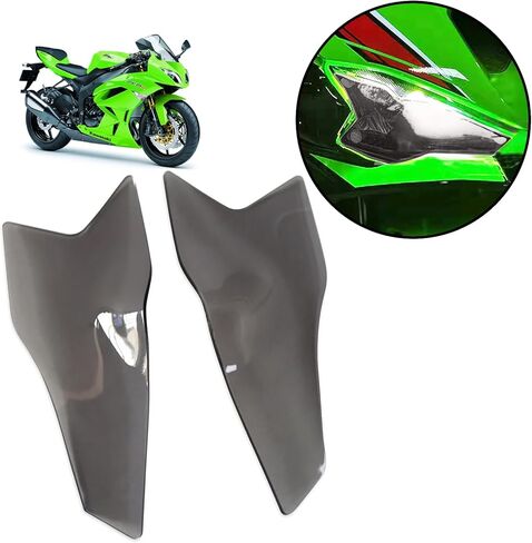 For ZX6R ZX-6R zx6r zx-6r 2025 2024 modified headlight protection film eye protection color changing film headlight protective cover motorcycle accessories (Red) in Saudi Arabia