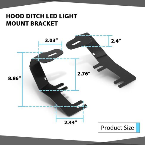 دعامة تثبيت بإضاءة LED على غطاء محرك السيارة متوافقة مع Chevy Silverado 1500/Suburban 1500 2500 /Tahoe 2014-2019، تناسب GMC Sierra 1500/Yukon/Yukon XL 1500 2500 2014-2019 in Saudi Arabia