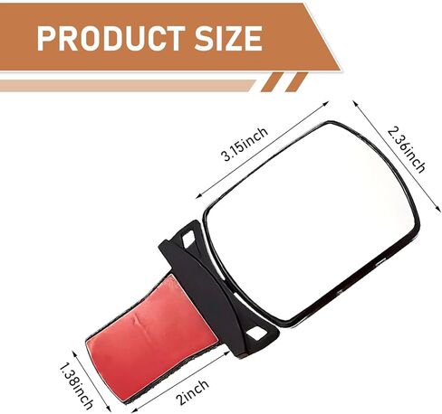 Baby Car Mirror, Curved Lens Observation Mirror, Rotatable and Adjustable Angle, Universal Car Interior Rearview Auxiliary (White) in Saudi Arabia