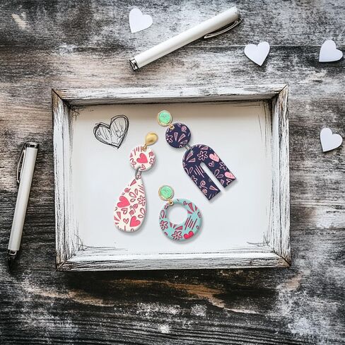 Graffiti Polymer Clay Texture Sheets Love Heart Texture Silicone Clay Texture Mat Silicone Texture Stamps Clay Modeling Pattern Pad for DIY Clay Jewelry Earrings Clay Mat in Saudi Arabia