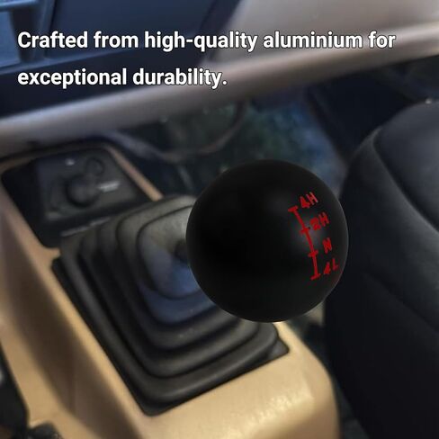 RYANSTAR RACING Manual 5 Speed Short Throw Shift Knob Compatible with 1970-2004 Ford Mustang, Aluminum Weighted Gear Shifter Black Red Engraved Inlay, M12x1.75 Thread Transmission Vehicles White in Saudi Arabia