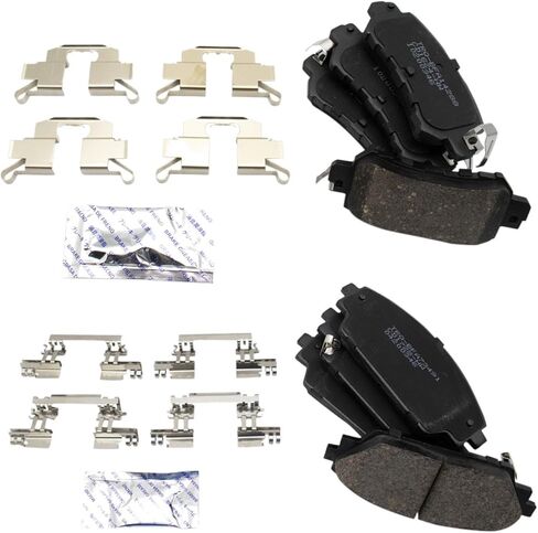 Front and Rear Brake Pad Set Ceramic Hardware Compatible with 2016-2018 Mazda CX-3 in Saudi Arabia