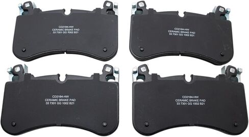 Front and Rear Brake Pad Set Ceramic Hardware Compatible with 2018-2019 Land Rover Range Rover Sport in Saudi Arabia