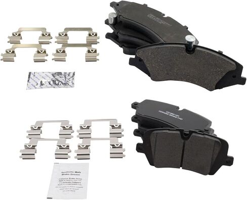 Front and Rear Brake Pad Set Ceramic Hardware Compatible with 2017 Land Rover Discovery 2014-2017 Range Rover 2014-2017 Range Rover Sport in Saudi Arabia
