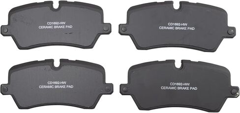Front and Rear Brake Pad Set Ceramic Hardware Compatible with 2017 Land Rover Discovery 2014-2017 Range Rover 2014-2017 Range Rover Sport in Saudi Arabia