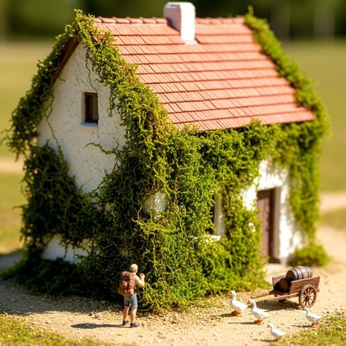 Warmtree Realistic Miniature Vines Simulation Vine Miniature Plants for DIY Mini Model Railway Fairy Garden Architecture Diorama Supplies Scenery Landscape Layout (Light Green) in Saudi Arabia