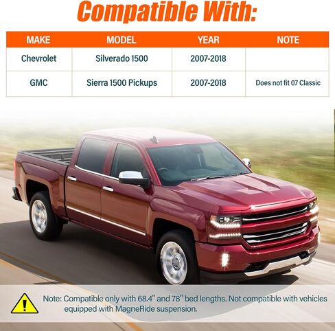 طقم تعليق أكياس الهواء 57338 متوافق مع 2011-2019 شيفروليه سيلفرادو 2500HD/3500HD RWD/ 4WD بيك اب، 2011-2019 جي إم سي سييرا 2500HD/ 3500HD RWD/ 4WD بيك اب. in Saudi Arabia