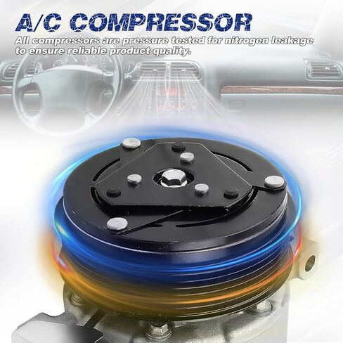 A/C Compressor with Clutch Compatible with Fiat 500X 2016-2018 Jeep Renegade 2015-2021, Replace OE Number CO29252C, 168376, 51936721, 68245074AA in Saudi Arabia
