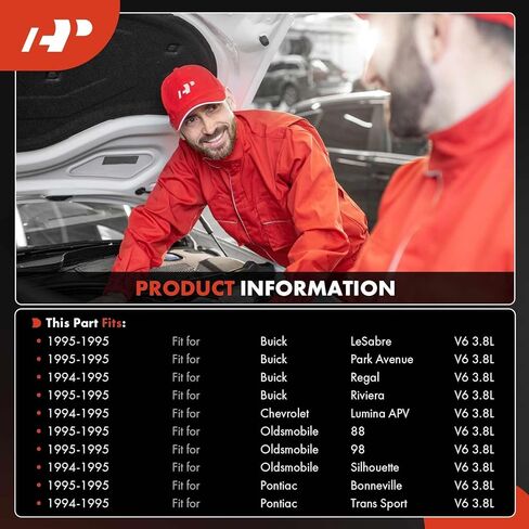 A-Premium A/C Compressor with Clutch Compatible with Buick LeSabre, Regal & Chevrolet Lumina APV, Oldsmobile 88, 98, Silhouette & Pontiac Bonneville in Kuwait