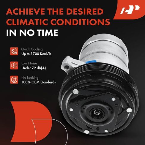 A-Premium A/C Compressor with Clutch Compatible with Buick LeSabre, Regal & Chevrolet Lumina APV, Oldsmobile 88, 98, Silhouette & Pontiac Bonneville in Kuwait