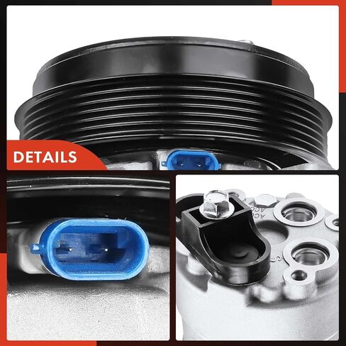 A-Premium A/C Compressor with Clutch Compatible with Buick LeSabre, Regal & Chevrolet Lumina APV, Oldsmobile 88, 98, Silhouette & Pontiac Bonneville in Kuwait